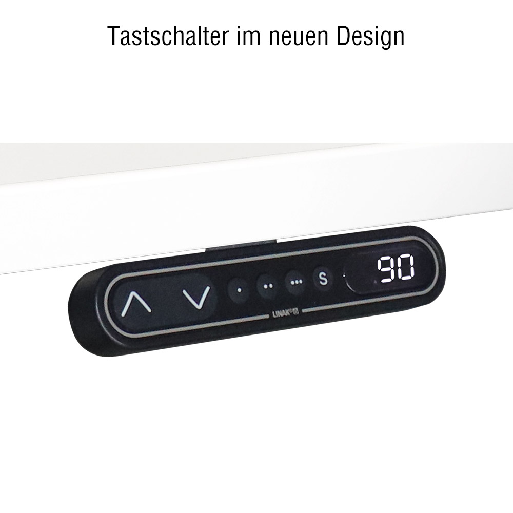 Grau x XDSM cm / vxdsm12/5/s elektrisch Serie / Hammerbacher Dekor: 80 Größe: - höhenverstellbarer 120 Schreibtisch