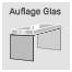 Auflage mit Glas