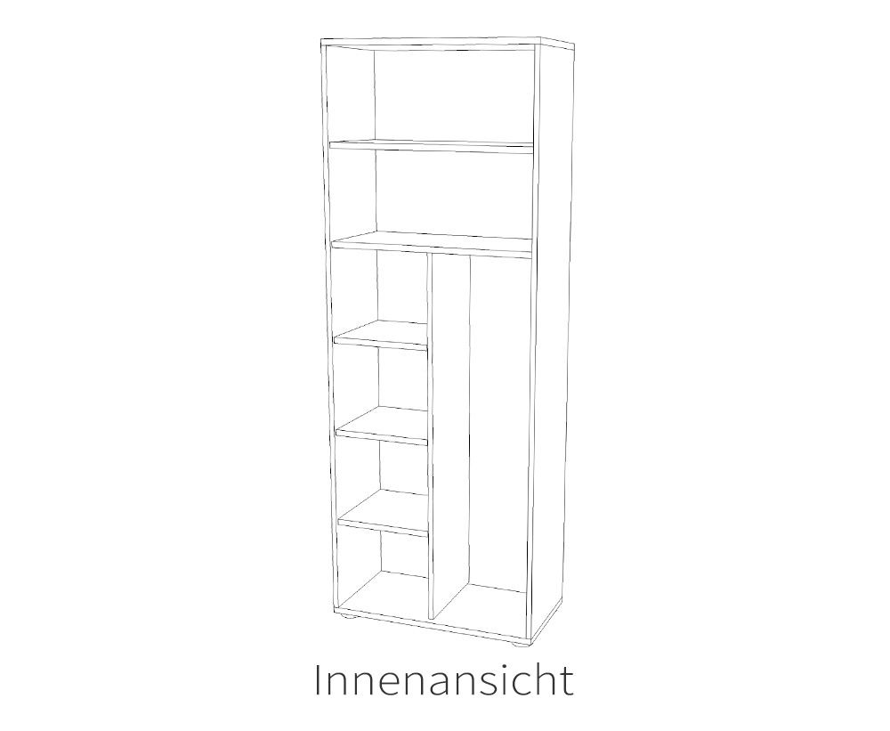 Innenansicht der Garderoben- und Akten Variante